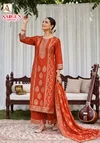 Sargun Edition 8 By Alok Viscose Maslin Jacquard Dress Material